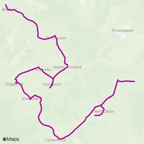 RMVB Lautertal (Vogelsberg)-Engelrod Schule - Lautertal (Vogelsberg)-Meiches Im Höfchen map