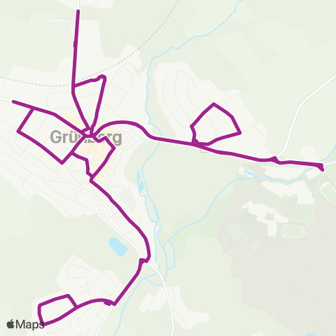 RMVB Grünberg Bahnhof - Grünberg Bahnhof map
