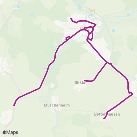 RMVB Lich-Bettenhausen Auf Der Bleiche - Lich Krankenhaus map