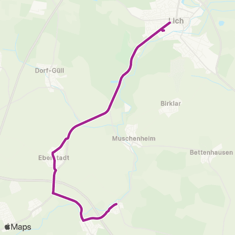 RMVB Lich-Langsdorf Schule - Lich-Muschenheim Schulstraße (Ers) map