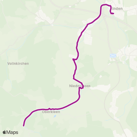 RMVB Langgöns-Cleeberg Espaer Str - Langgöns Bhfostseite map