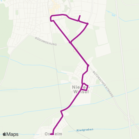 RMVB Butzbach Bahnhof - Butzbach Bahnhof map