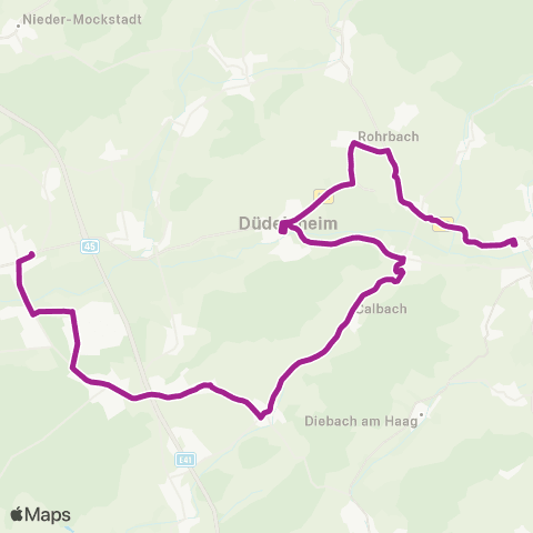 RMVB Büdingen Bahnhof - Altenstadt Alte Molkerei map
