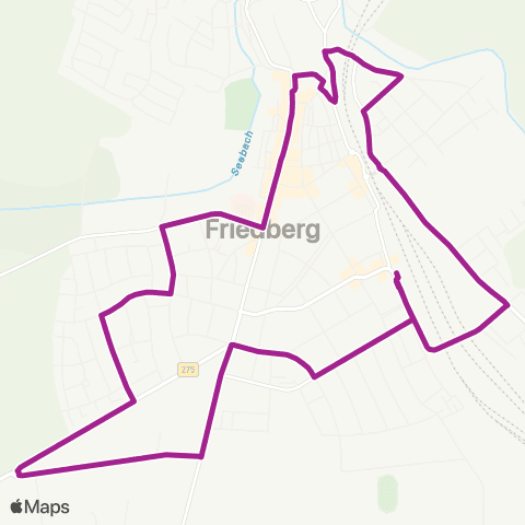 RMVB Friedberg (Hessen) Bahnhof - Friedberg (Hessen) Bahnhof map