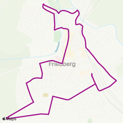 RMVB Friedberg (Hessen) Bahnhof - Friedberg (Hessen) Bahnhof map