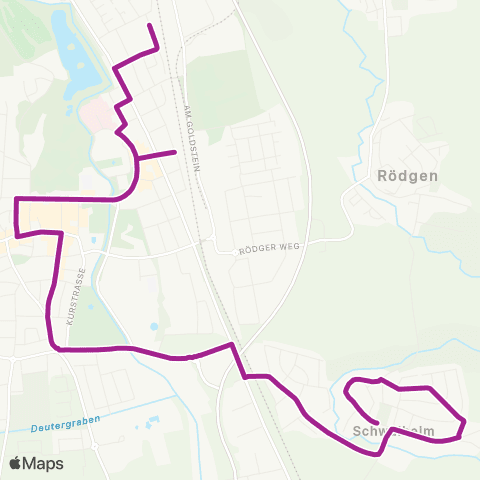 RMVB Bad Nauheim Bodestraße - Bad Nauheim-Schwalheim Hauptstraße map