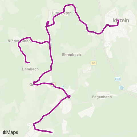RMVB Idstein Taubenberg - Idstein Hochschule map