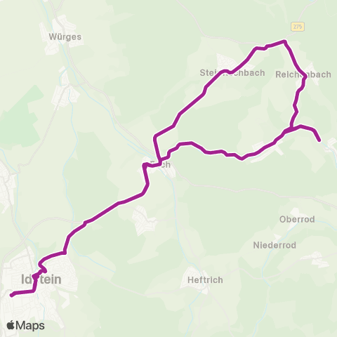 RMVB Idstein Bahnhof - Idstein Bahnhof map