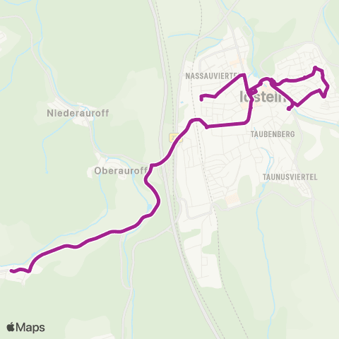 RMVB Idstein Auf Der Au - Idstein Bahnhof map
