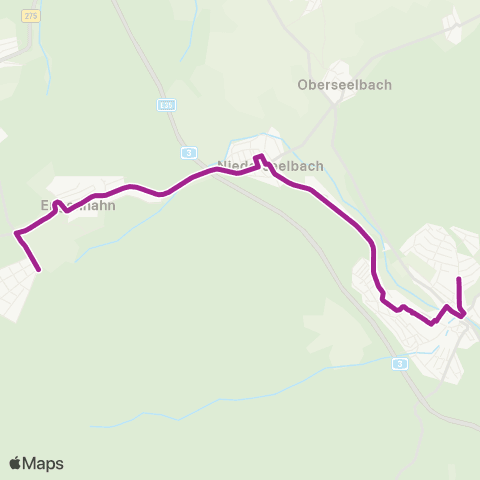 RMVB Niedernhausen Theißtalschule - Niedernhausen-Engenhahn Wildpark Siedlung map