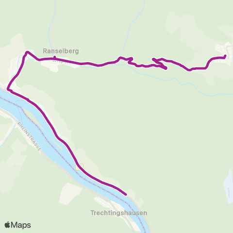 RMVB Lorch Bodental - Rüdesheim (Rhein)-Presberg Bürgerhaus map