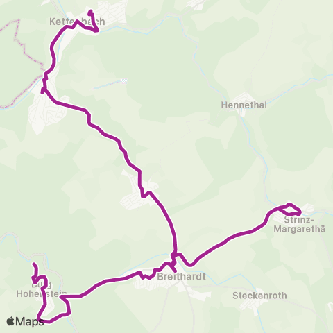 RMVB Hohenstein-Breithardt Gemeindezentrum - Aarbergen-Daisbach Gustav-Adolf-Str map