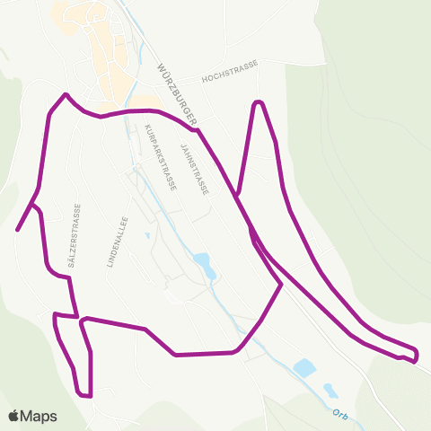 RMVB Bad Orb Salinen Pl - Bad Orb Salinen Pl map