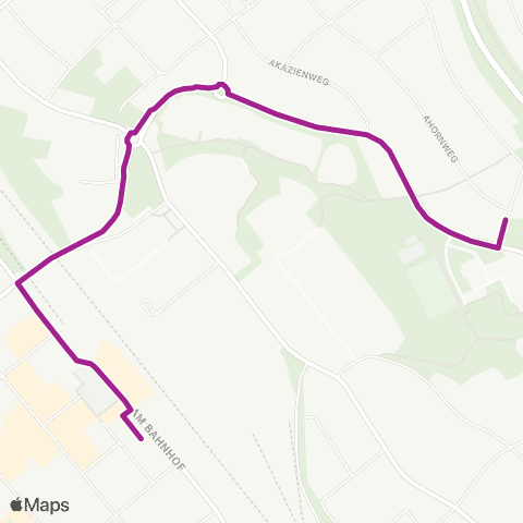 RMVB Fulda Pappelweg - Fulda Bahnhof / Zob map
