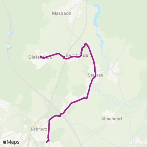RMVB Petersberg Konrad-Adenauer-Schule - Fulda-Dietershan Ortsmitte map