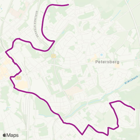 RMVB Petersberg Konrad-Adenauer-Schule - Künzell Kastanienweg map