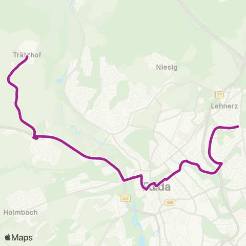 RMVB Petersberg Konrad-Adenauer-Schule - Fulda-Maberzell AM Trätzberg map