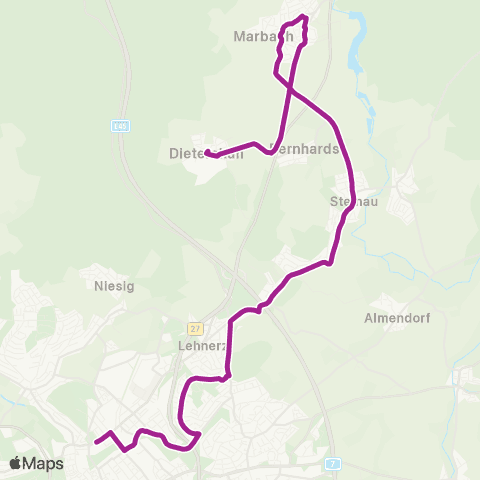 RMVB Fulda Winfriedschule - Fulda-Dietershan Ortsmitte map