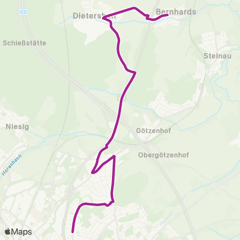 RMVB Fulda Pl Der Weißen Rose - Fulda-Bernhards Ortsmitte map