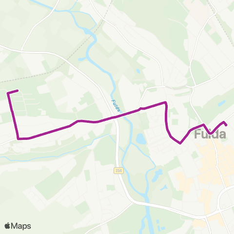 RMVB Fulda Stadtschloss - Fulda Brüder-Grimm-Schule map