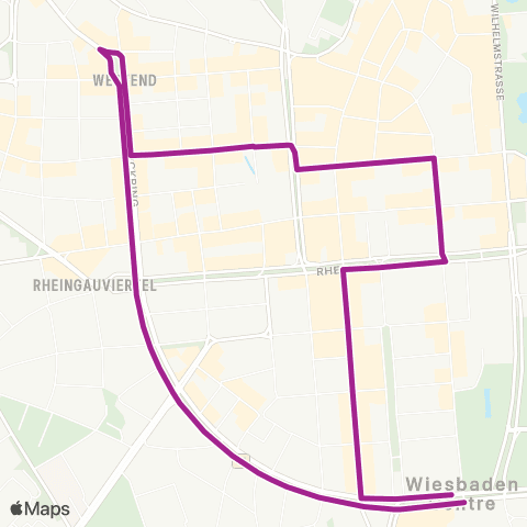 RMVB Wiesbaden Hauptbahnhof - Wiesbaden Hauptbahnhof map