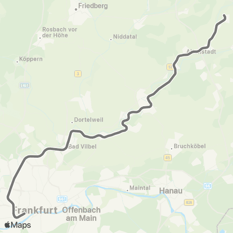 RMVR Glauburg-Stockheim Glauburg-Stockheim Bf - Bad Vilbel Bf map