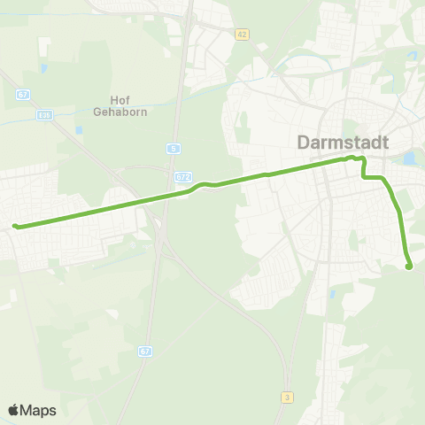 RMV Darmstadt Hbf - Böllenfalltor map