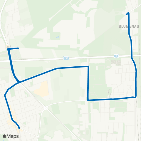 Rhein-Neckar-Verkehr GmbH MA Blumenau - Schönau - MA Sandhofen map