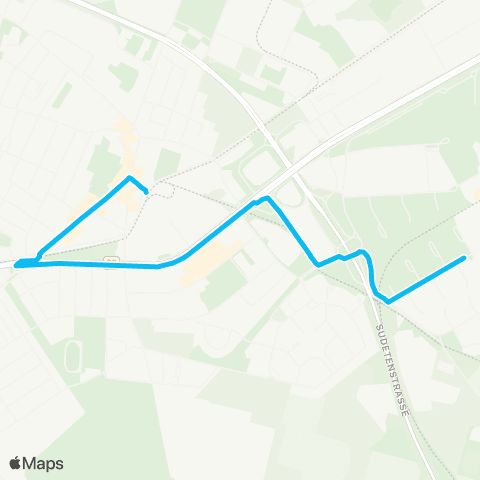 Rhein-Neckar-Verkehr GmbH MA Vogelstang, Warnemünder Weg - MA Käfertal Bf map