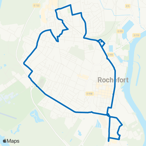 R'bus Rochefort Gare SNCF / Palais des Congrès / Petit Marseille / Rochefort Gare SNCF map