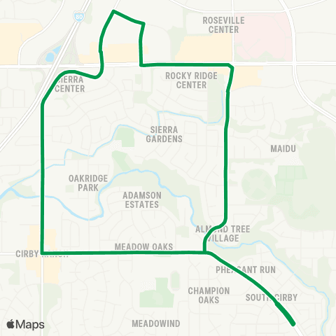 Roseville Transit C map