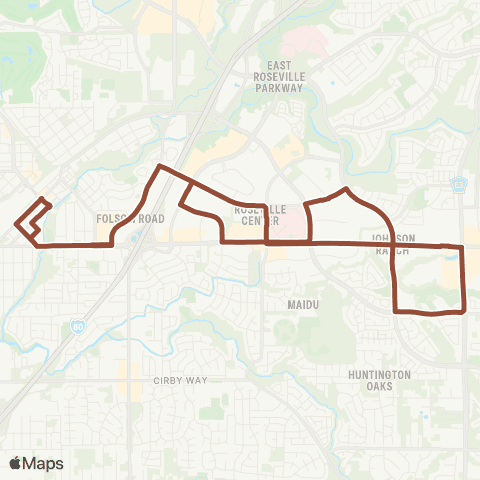 Roseville Transit L map