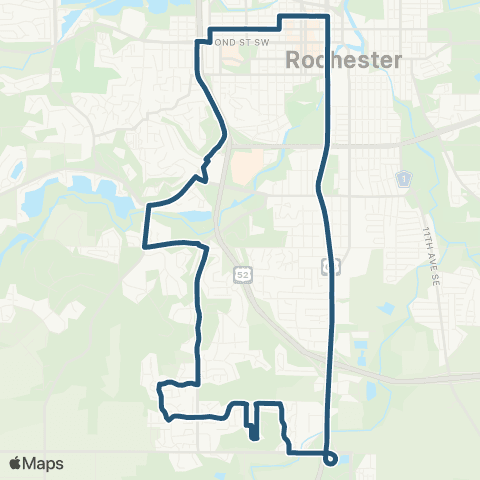 Rochester Public Transit Route 314 map