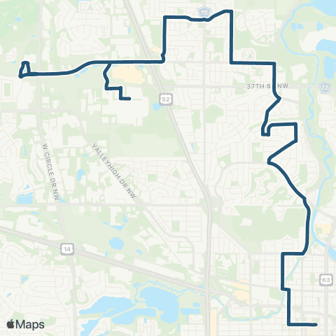 Rochester Public Transit Route 411 map