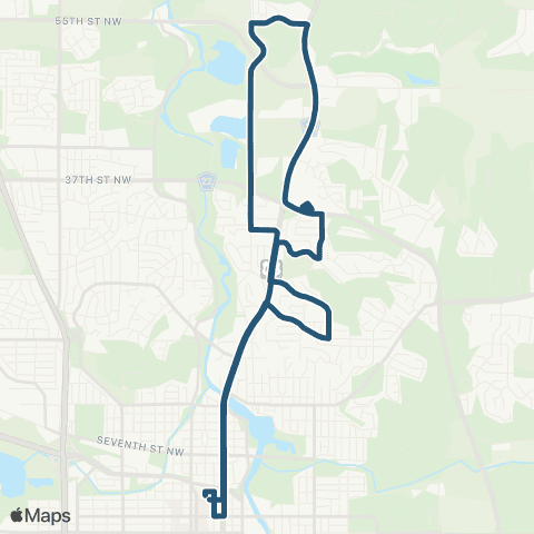 Rochester Public Transit Route 101 map