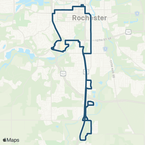 Rochester Public Transit Route 23 map