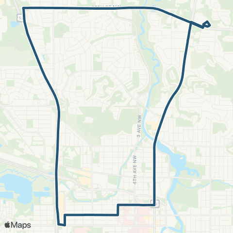 Rochester Public Transit Route 150 map