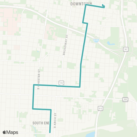 Rock Region Metro South Main map