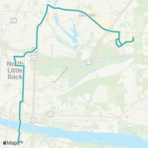 Rock Region Metro McCain Mall map