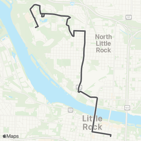 Rock Region Metro UA Pulaski Technical College map