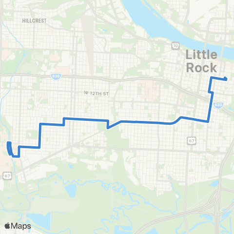 Rock Region Metro UA Little Rock map