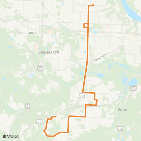 Rock Region Metro University Ave / Mabelvale map
