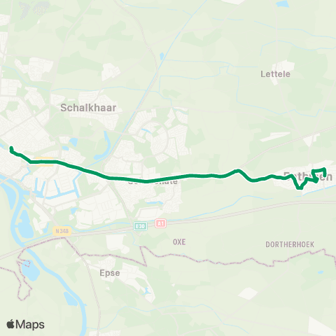 RRReis Bathmen - Deventer map