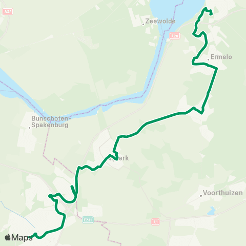 RRReis Harderwijk - Amersfoort map