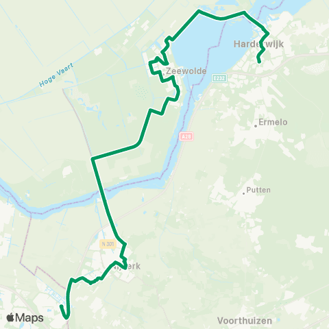 RRReis Harderwijk - Amersfoort Vathorst map