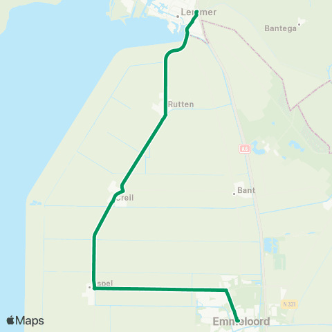 RRReis Lemmer - Emmeloord map
