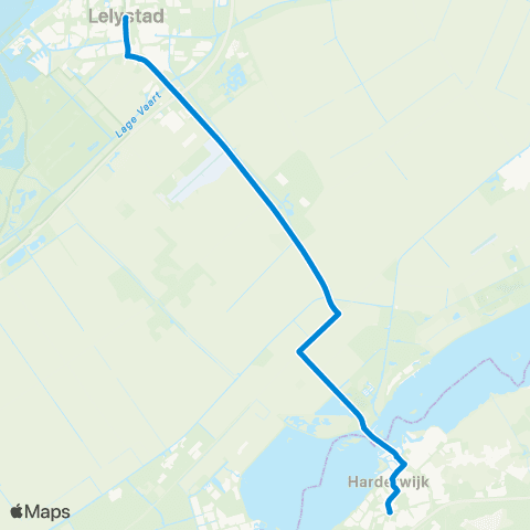 RRReis Harderwijk - Lelystad map