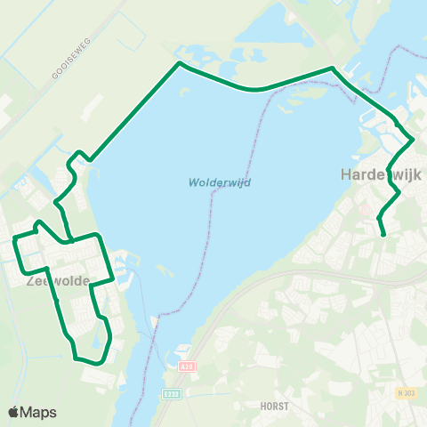 RRReis Harderwijk - Zeewolde map