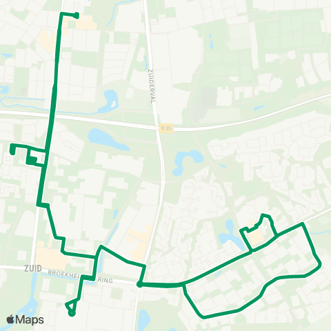 RRReis Twello - Apeldoorn map