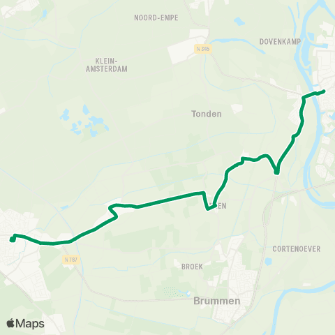 RRReis Eerbeek - Zutphen map